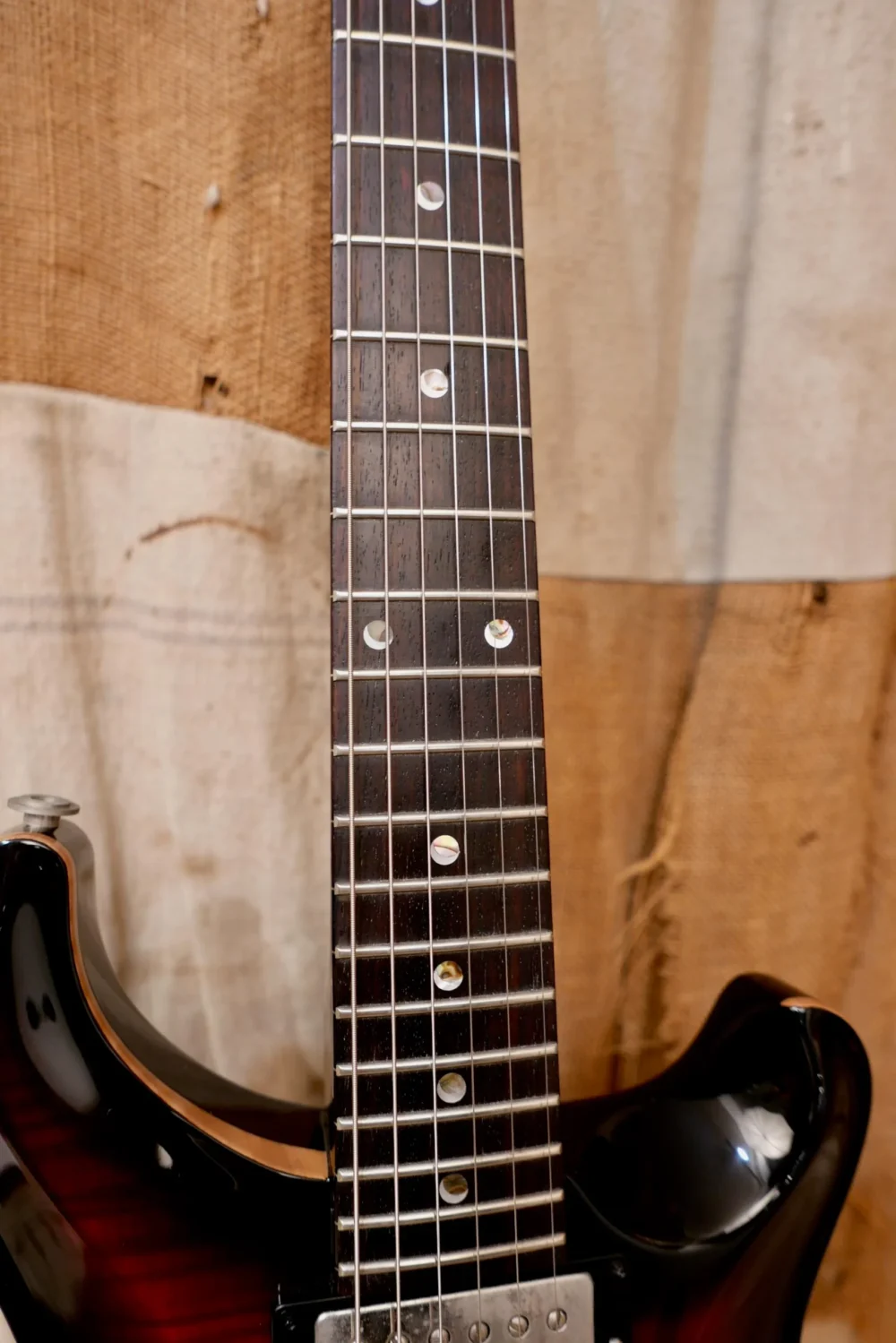 Used PRS 1998 PRS Custom 22 10 Top Red Burst