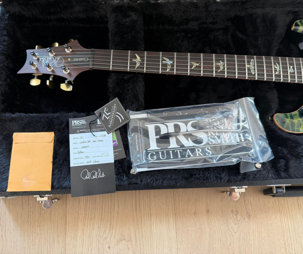 Used PRS Custom 22 Semi-Hollow Wood Library Quilted 10-Top