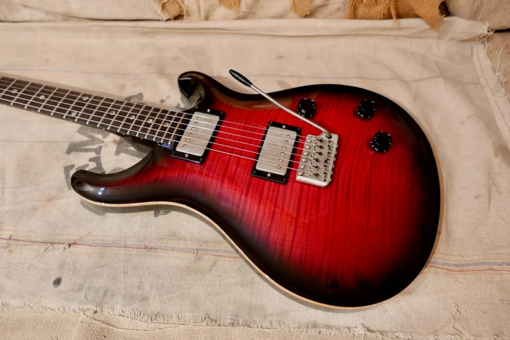 Used PRS 1998 PRS Custom 22 10 Top Red Burst