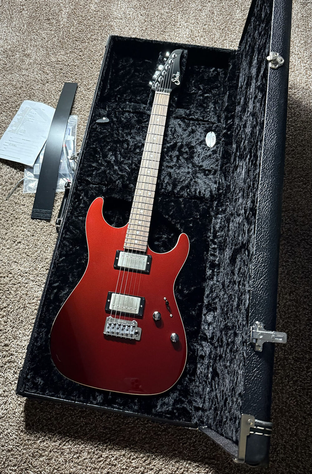 Suhr 2024 Pete Thorn Signature Standard - Garnet Red