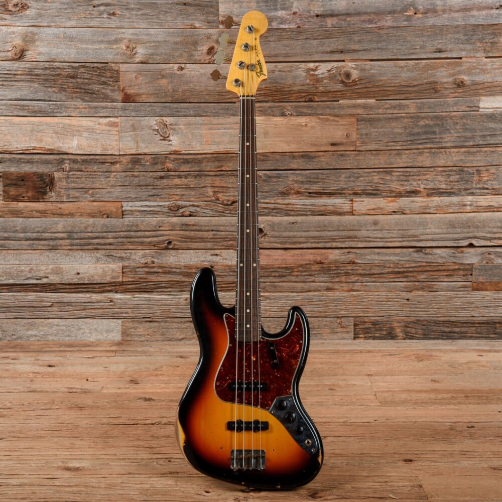 Fender Custom Shop '64 Jazz Bass Relic 3-Tone Sunburst 2021