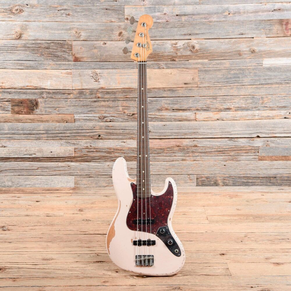 Fender Flea Artist Series Road Worn Signature Jazz Bass Shell Pink 2018 - My Store