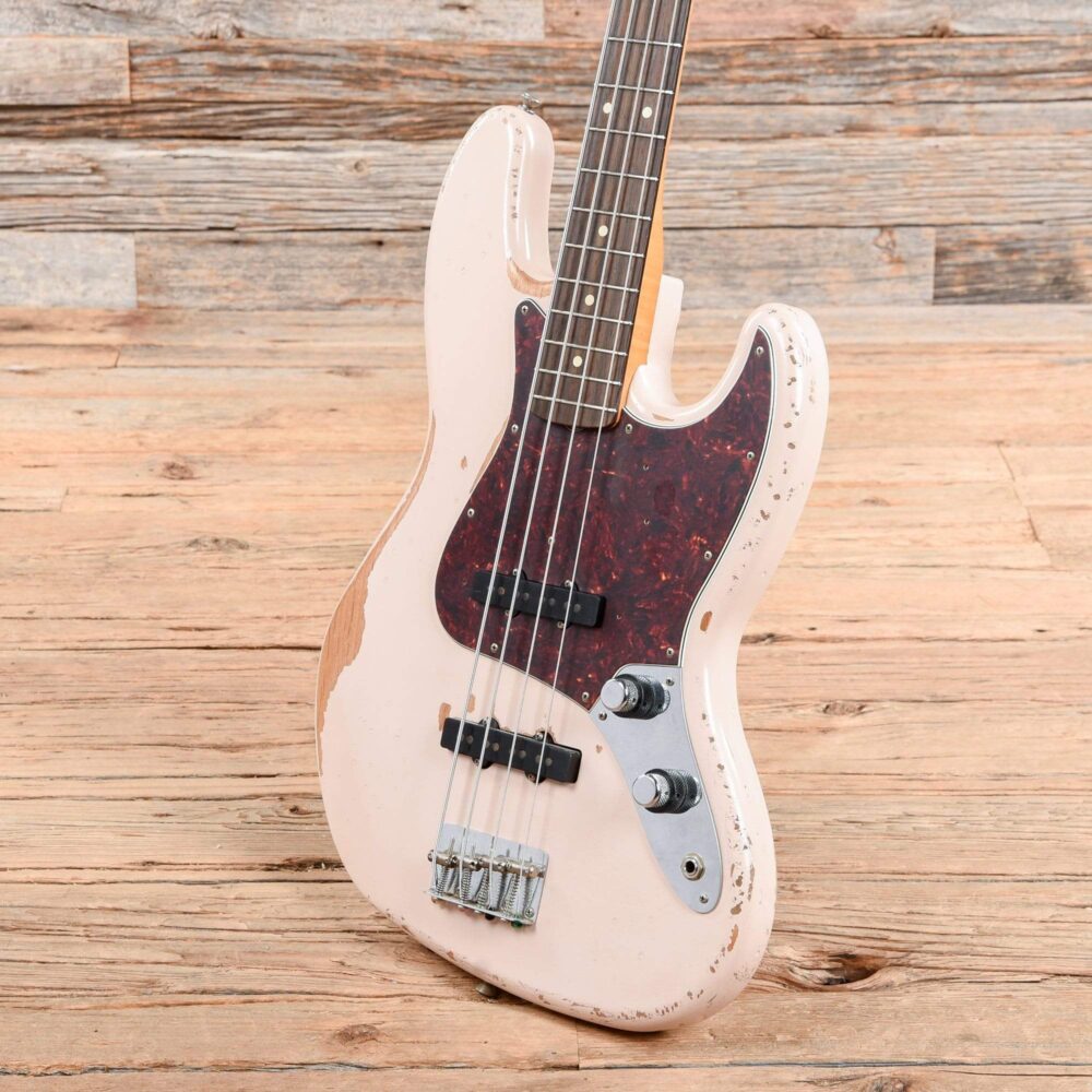 Fender Flea Artist Series Road Worn Signature Jazz Bass Shell Pink 2018 - My Store