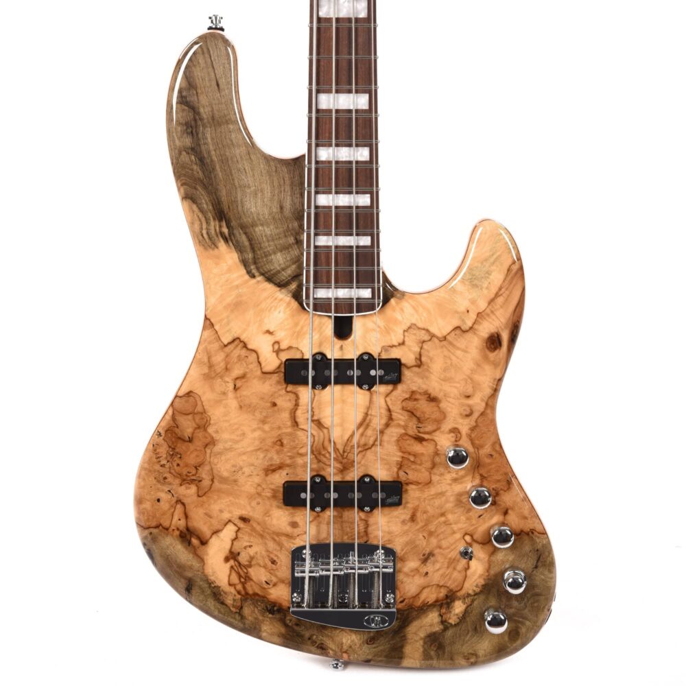 Mayones Jabba Custom BB 4-String Buckeye Burl Natural Gloss - My Store