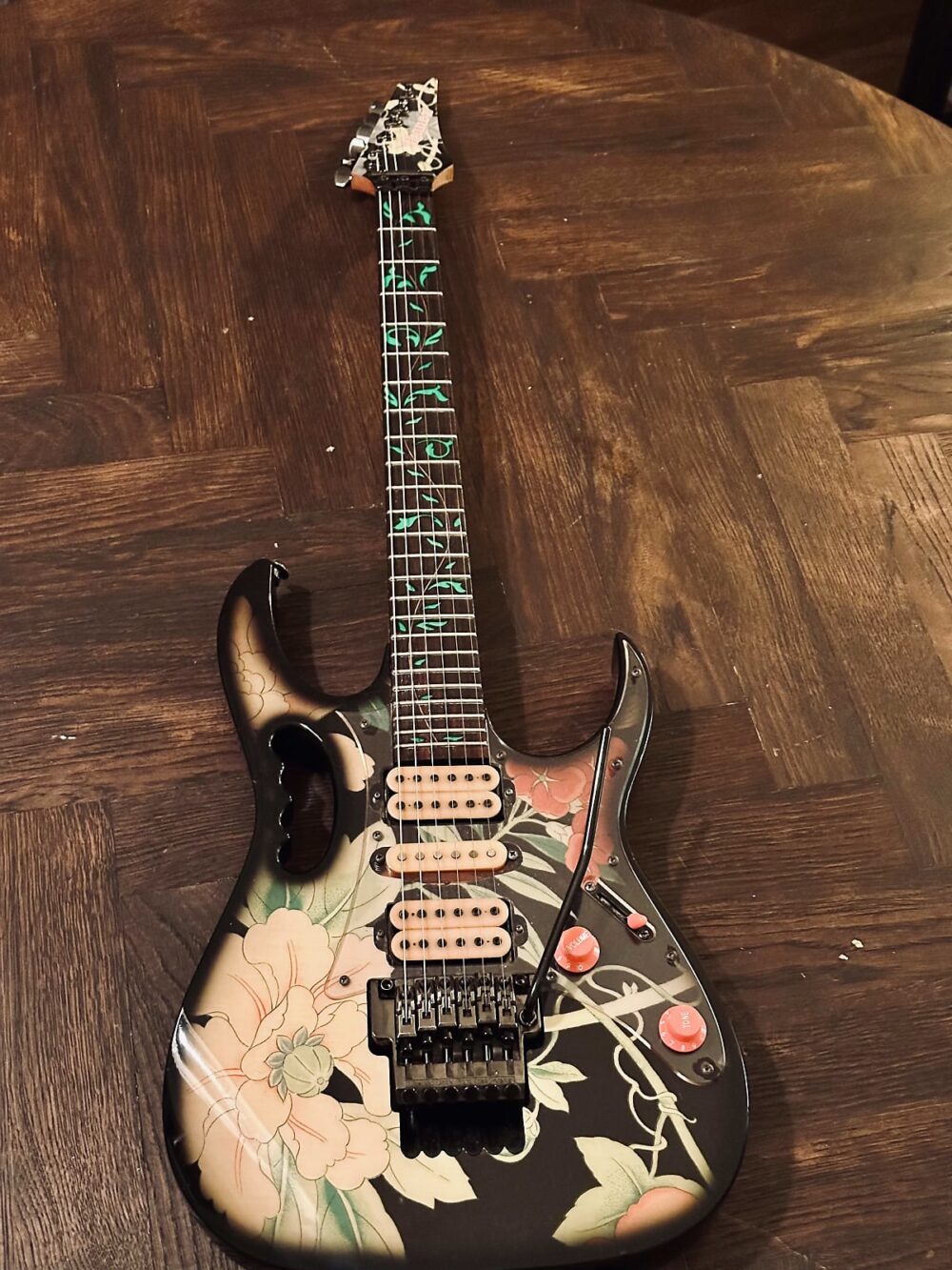 Ibanez JEM77-FP Steve Vai Signature 1988 - 2004 - Black Floral Pattern