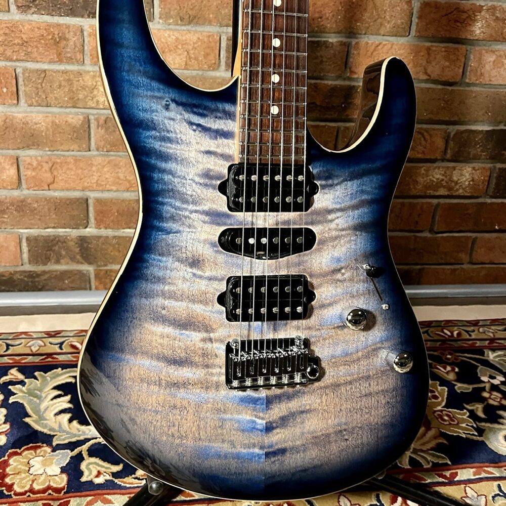 Suhr Modern Plus HSH with Pau Ferro Fretboard 2018 - Present - Faded Trans Whale Blue Burst