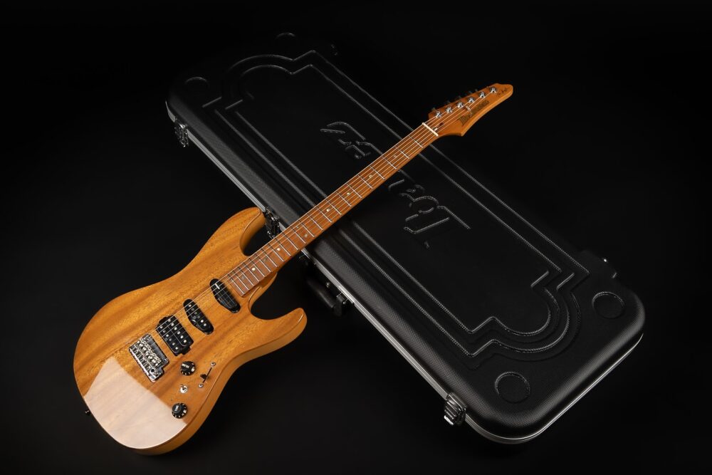 2018 Ibanez TQM1-NT Tom Quayle Signature with Roasted Maple Neck - Natural | Japan Prestige Series HSH Seymour Duncan DiMarzio Pickups | OHSC