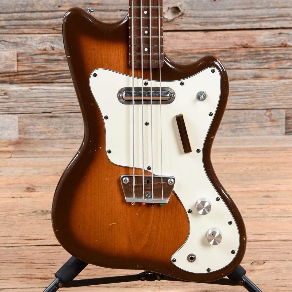 Silvertone 1442 Bass Brown Burst 1960s - My Store
