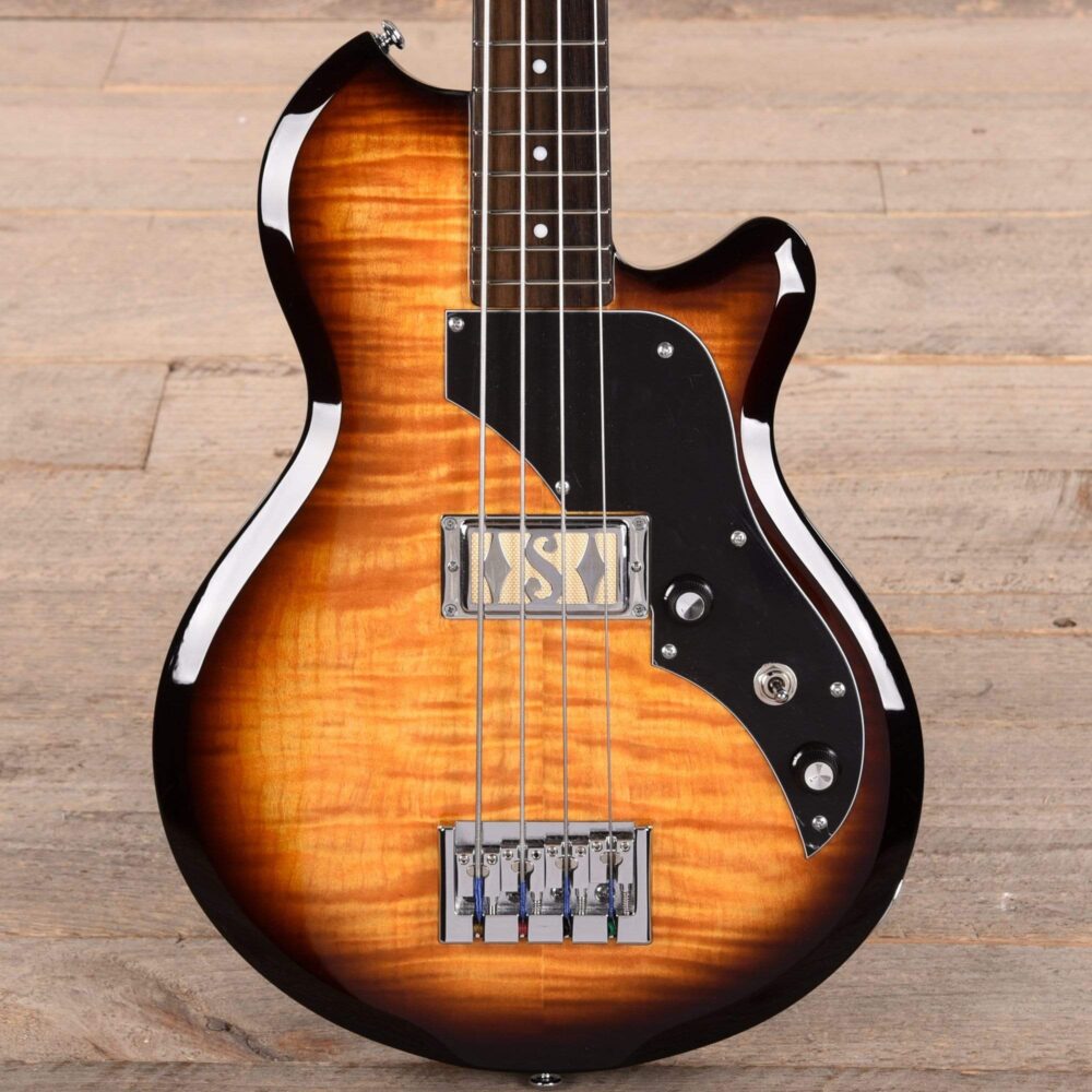 Supro Huntington I Bass Tobacco Sunburst w/Piezo - My Store