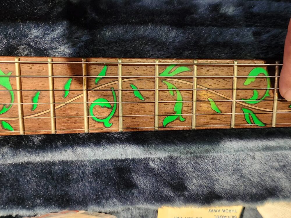 Ibanez JEM77FP Steve Vai Signature Model Black Floral Pattern