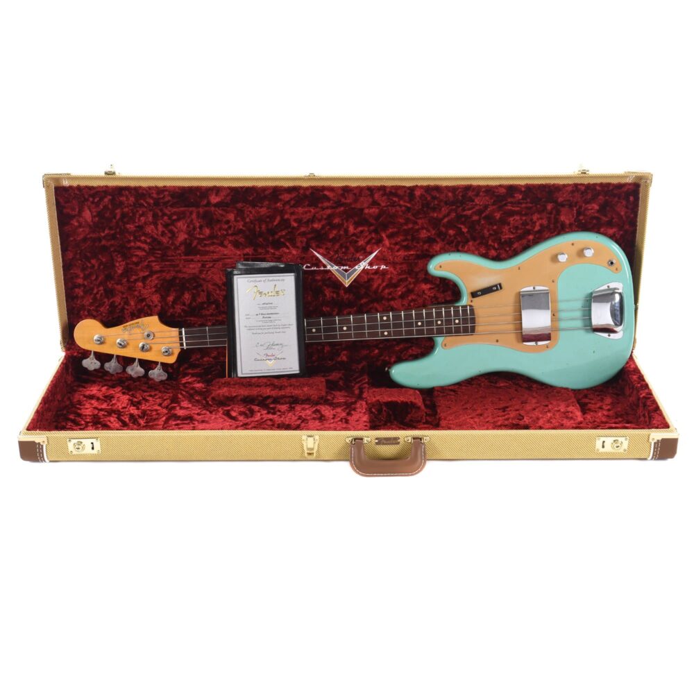 Fender Custom Shop 1959 Precision Bass "CME Spec" Journeyman Relic Faded Aged Sea Foam Green - My Store
