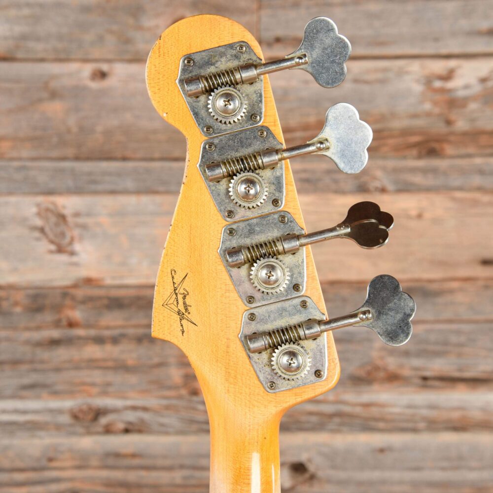 Fender Custom Shop 1961 Jazz Bass Heavy Relic Aged Olympic White 2019 - My Store