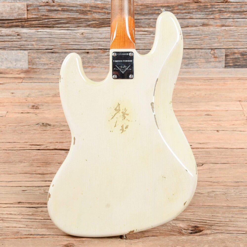 Fender Custom Shop Limited 1960 Jazz Bass Relice w/Roasted Maple Neck Olympic White 2017 - My Store