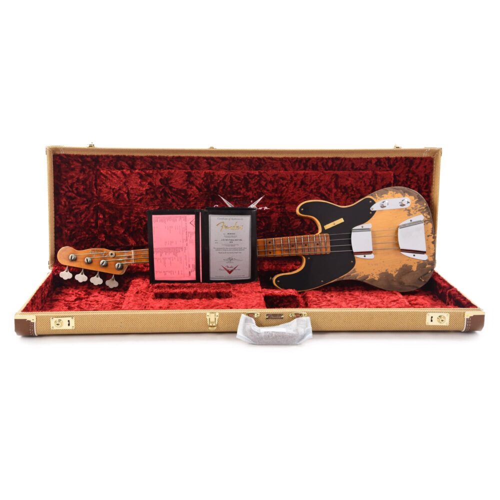 Fender Custom Shop Limited Edition 1951 Precision Bass Super Heavy Relic Aged Nocaster Blonde - My Store