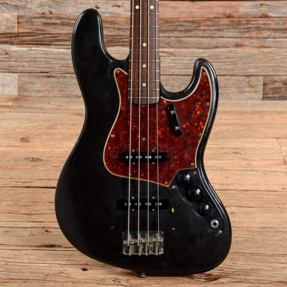 Fender Jazz Bass Black Refin 1966 - My Store