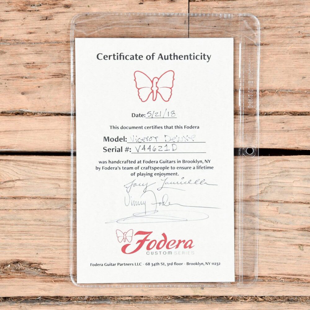 Fodera Viceroy Deluxe 4 Burmese Sal Top Roasted Ash Body w/Birdseye Maple Fingerboard - My Store
