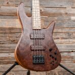 Fodera Viceroy Deluxe 4 Burmese Sal Top Roasted Ash Body w/Birdseye Maple Fingerboard - My Store