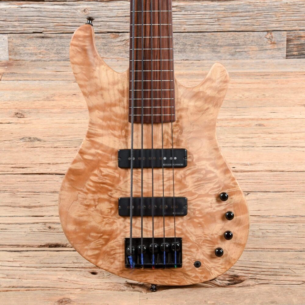 Ken Lawrence Exotic 5-String Fretless Bass Natural - My Store