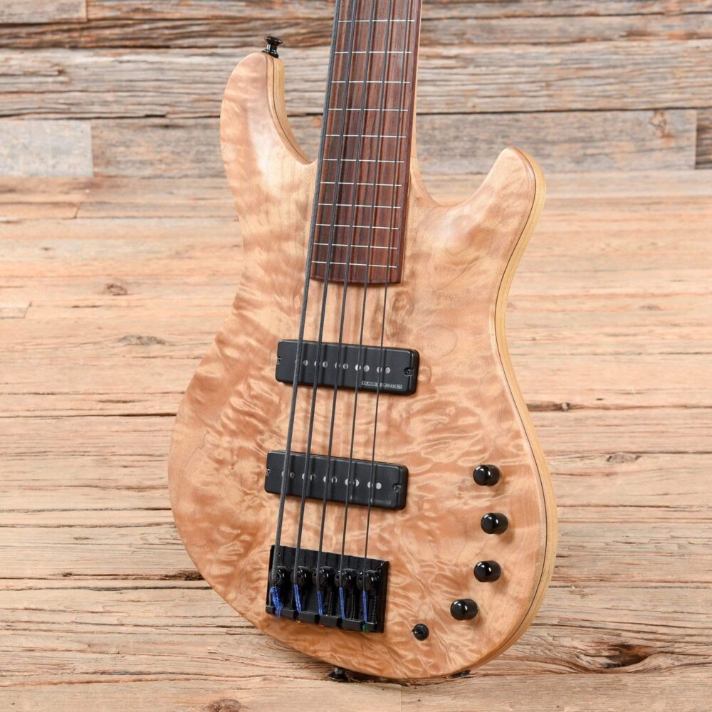Ken Lawrence Exotic 5-String Fretless Bass Natural - My Store