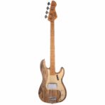 La Bella Olinto Black Limba Bass Transparent Matte w/Gold Anodized Pickguard - My Store