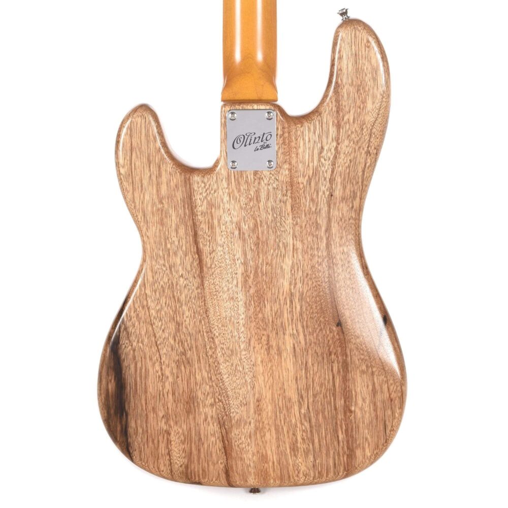 La Bella Olinto Black Limba Bass Transparent Matte w/Gold Anodized Pickguard - My Store
