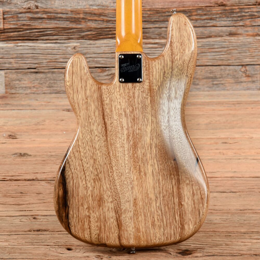 La Bella Olinto Black Limba Bass Transparent Matte w/Gold Anodized Pickguard - My Store