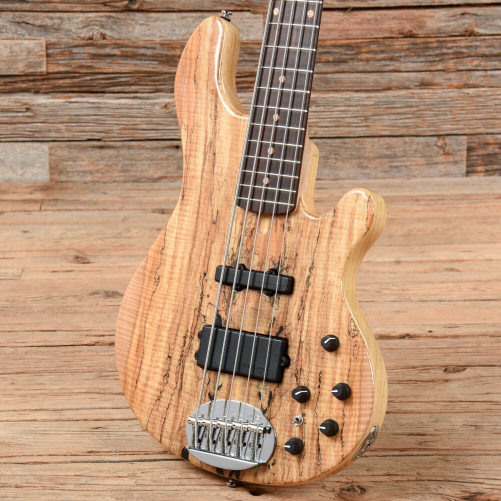 Lakland 5594 Deluxe Spalted Maple Top 5-String Bass Natural 2021 - My Store