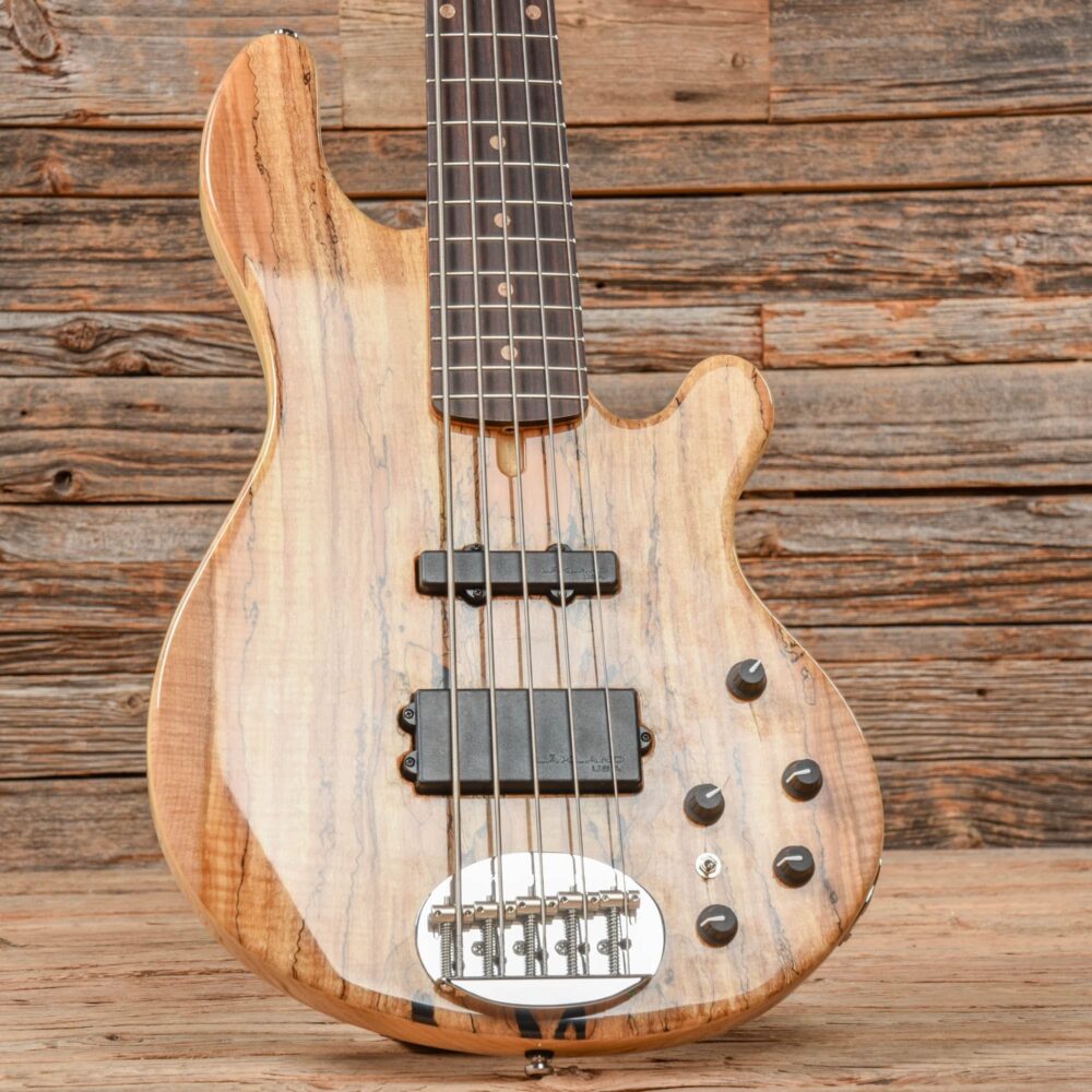 Lakland 5594 Deluxe Spalted Maple Top 5-String Bass Natural 2021 - My Store