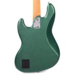 Fender American Ultra Jazz Bass Mystic Pine Green w/Ebony Fingerboard, Anodized Gold Pickguard, & Matching Headcap - My Store