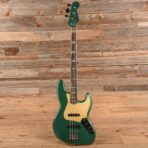 Fender American Ultra Jazz Bass Mystic Pine Green w/Ebony Fingerboard, Anodized Gold Pickguard, & Matching Headcap - My Store