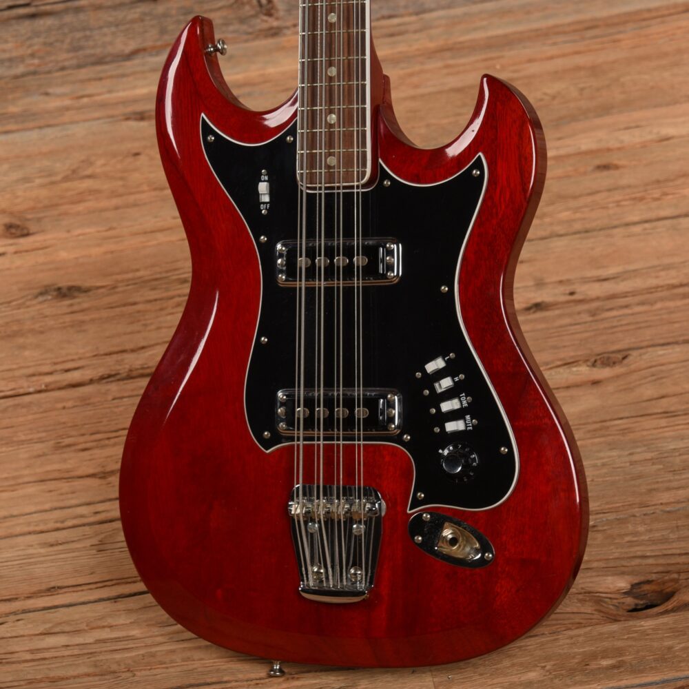 Hagstrom 8 String Bass Cherry 1960s - My Store
