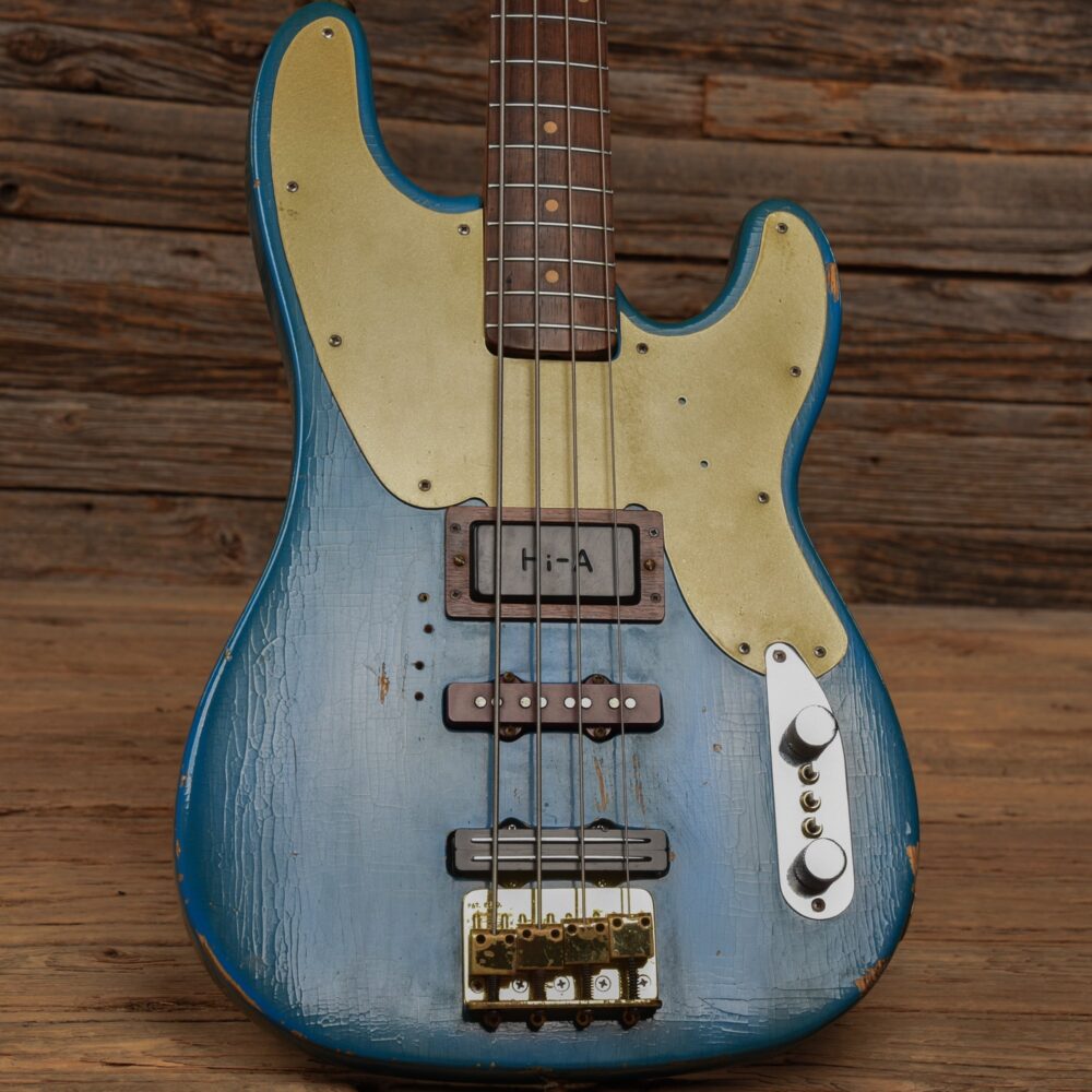 Fender Late '60s Telecaster Bass Body w/Late '62 Veneer Precision Bass Neck Blue Refin 1960s - My Store