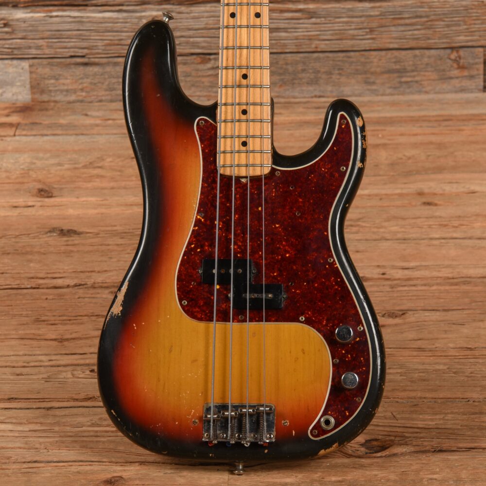 Fender Precision Bass w/Maple Cap Neck Sunburst 1970 - My Store
