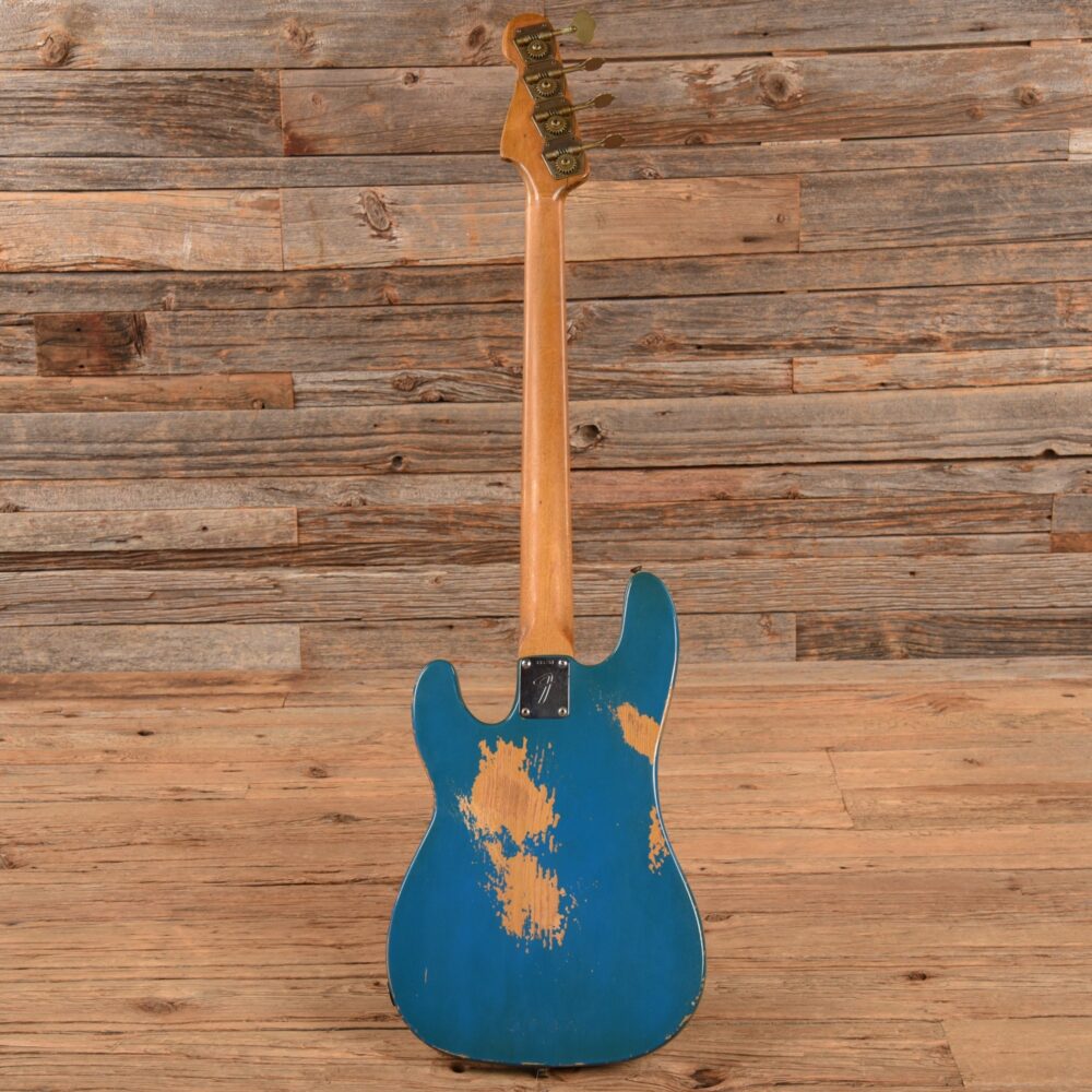 Fender Late '60s Telecaster Bass Body w/Late '62 Veneer Precision Bass Neck Blue Refin 1960s - My Store