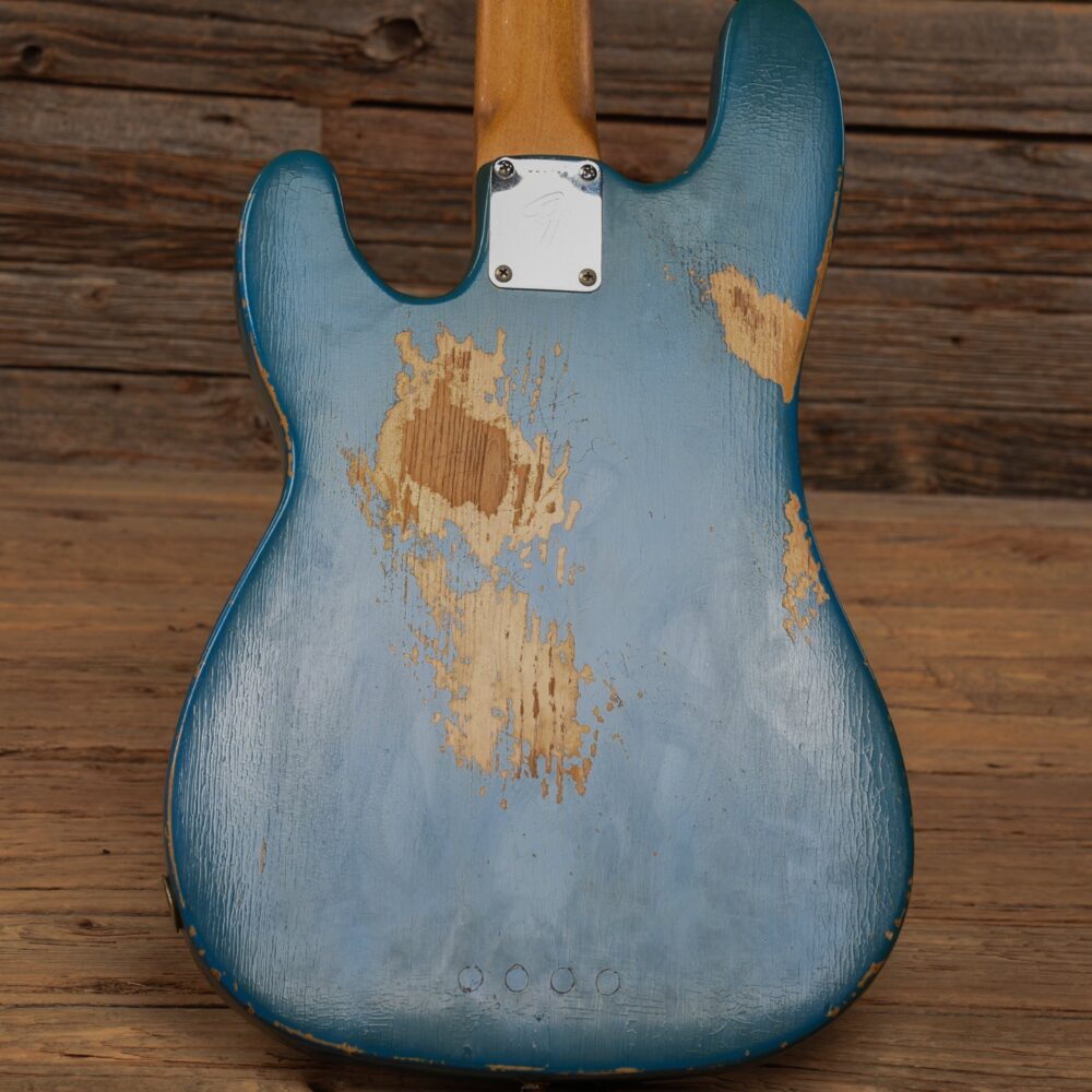 Fender Late '60s Telecaster Bass Body w/Late '62 Veneer Precision Bass Neck Blue Refin 1960s - My Store
