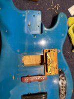 Fender Late '60s Telecaster Bass Body w/Late '62 Veneer Precision Bass Neck Blue Refin 1960s - My Store