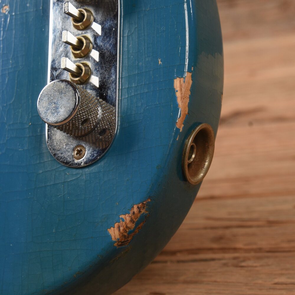 Fender Late '60s Telecaster Bass Body w/Late '62 Veneer Precision Bass Neck Blue Refin 1960s - My Store