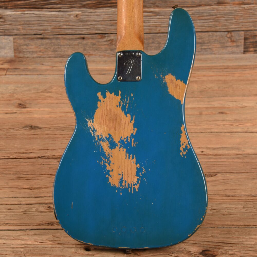Fender Late '60s Telecaster Bass Body w/Late '62 Veneer Precision Bass Neck Blue Refin 1960s - My Store