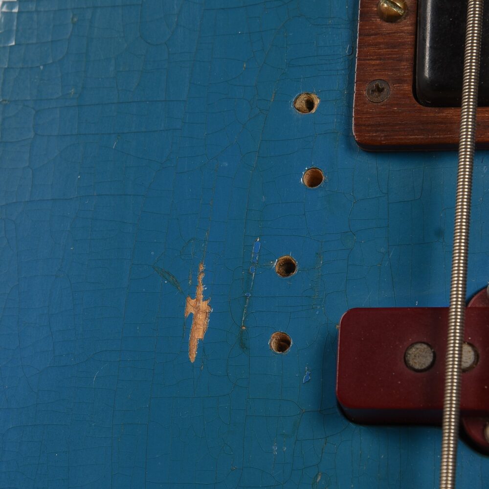 Fender Late '60s Telecaster Bass Body w/Late '62 Veneer Precision Bass Neck Blue Refin 1960s - My Store