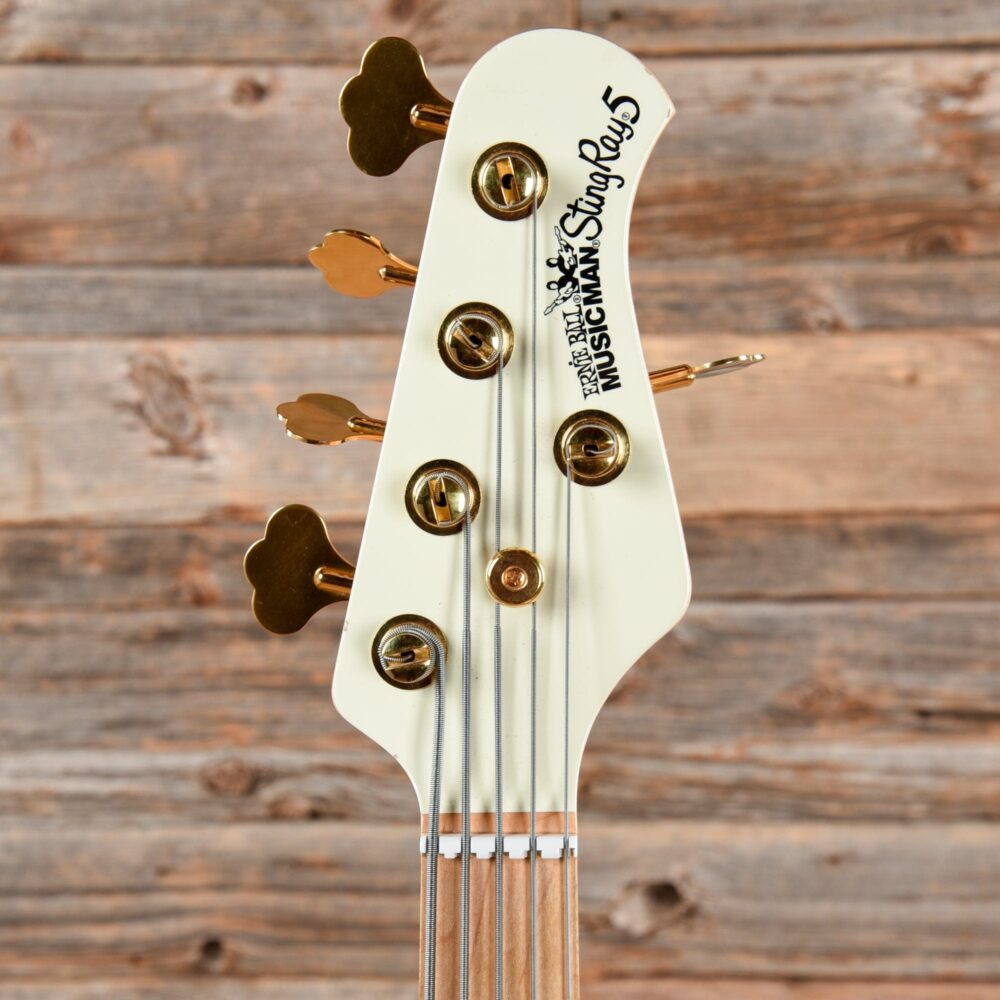 Music Man StingRay 5 HH Ivory White w/Gold Hardware 2016 - My Store