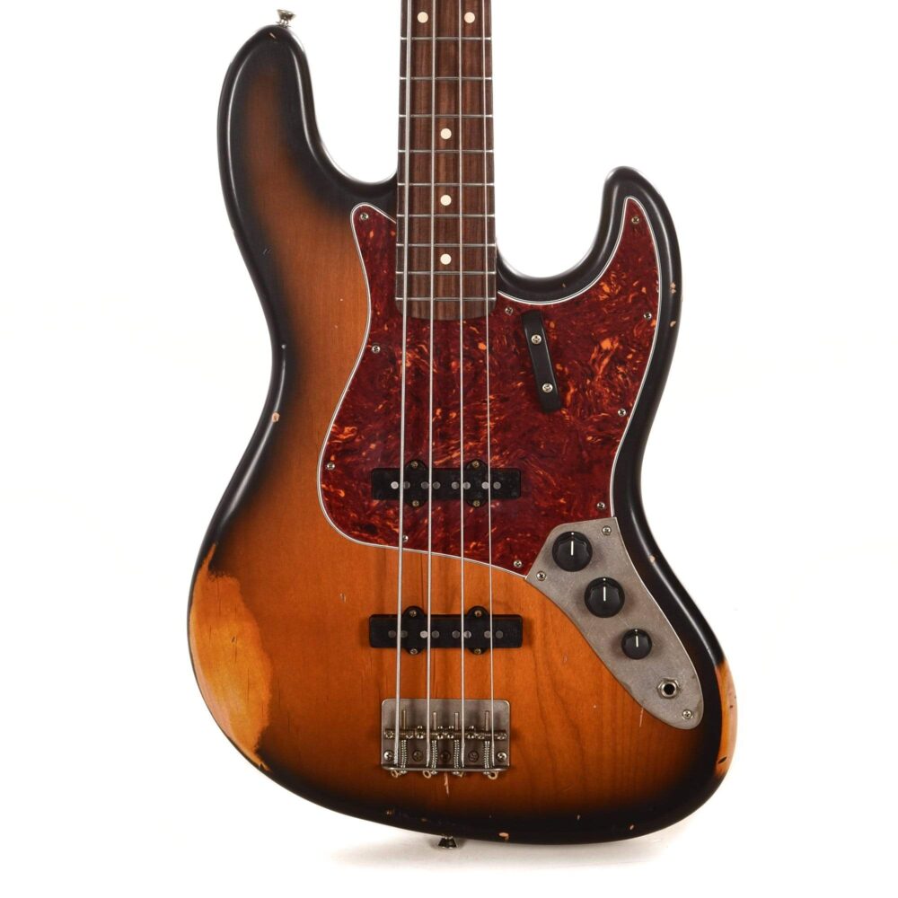 Nash JB-63 2-Tone Sunburst Medium Relic w/4-Ply Tortoise Pickguard & Lollar Pickups - My Store