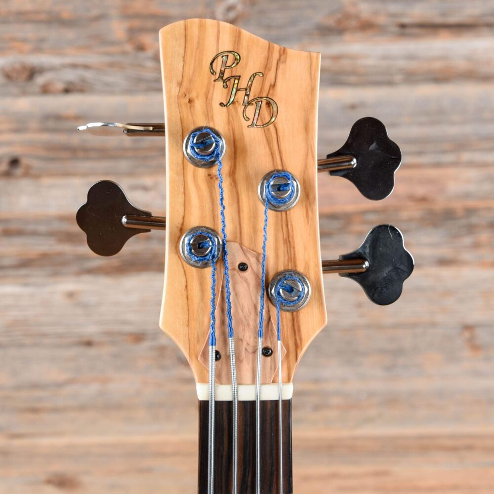 PHD Custom Olive Wood 4-String 32" Scale Bass Natural 2018 - My Store