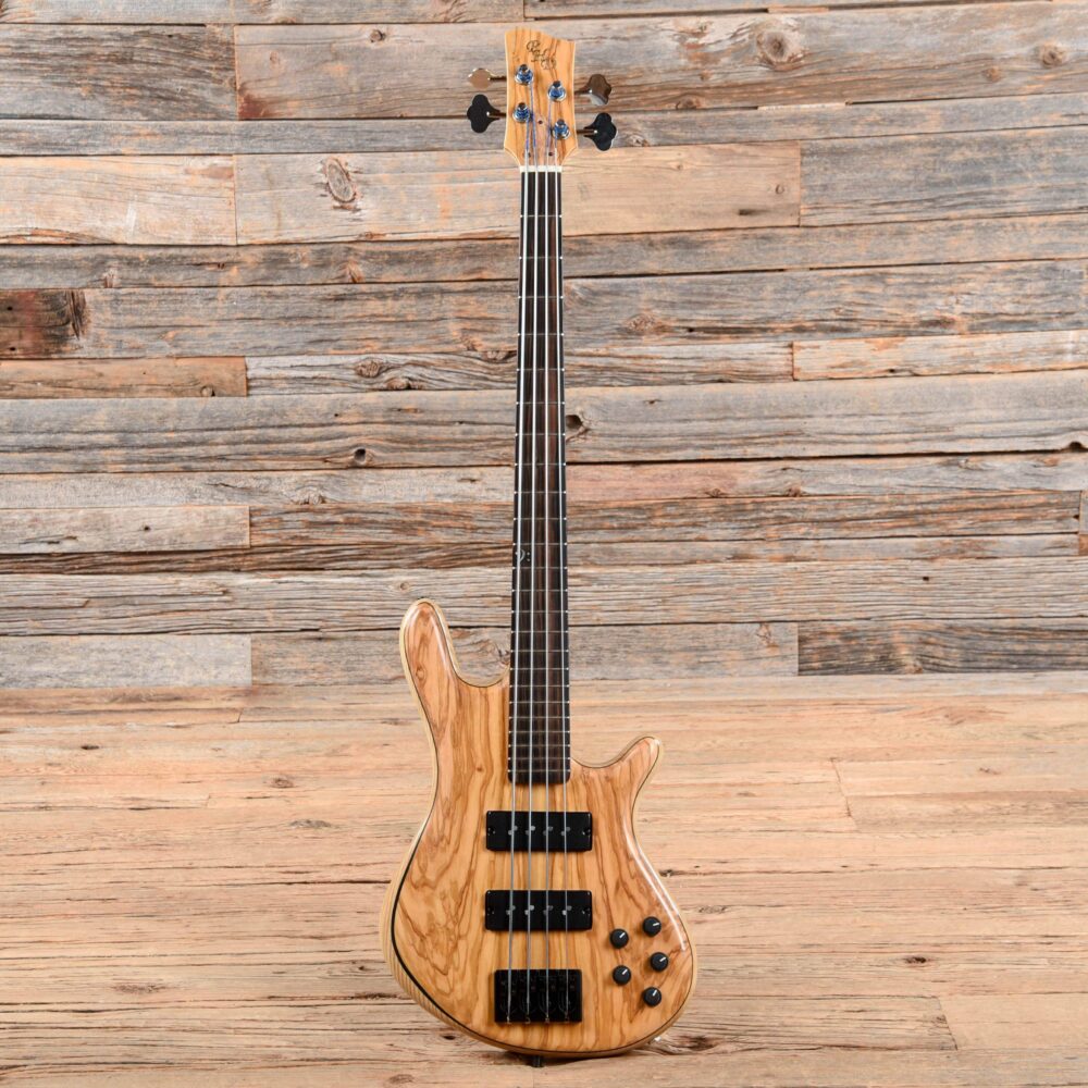 PHD Custom Olive Wood 4-String 32" Scale Bass Natural 2018 - My Store