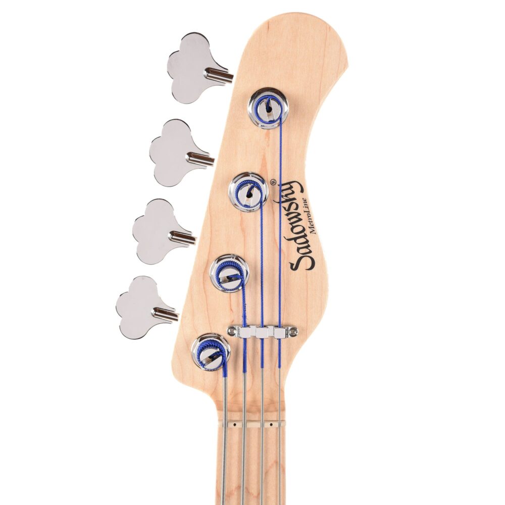 Sadowsky MetroLine 21-Fret Hybrid PJ Bass 4-String Swamp Ash Body Almond Sunburst Transparent Satin - My Store