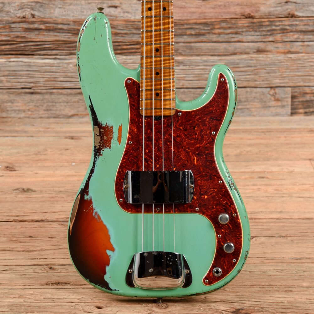 Shabat Panther Bass Sea Foam Green Over Sunburst - My Store