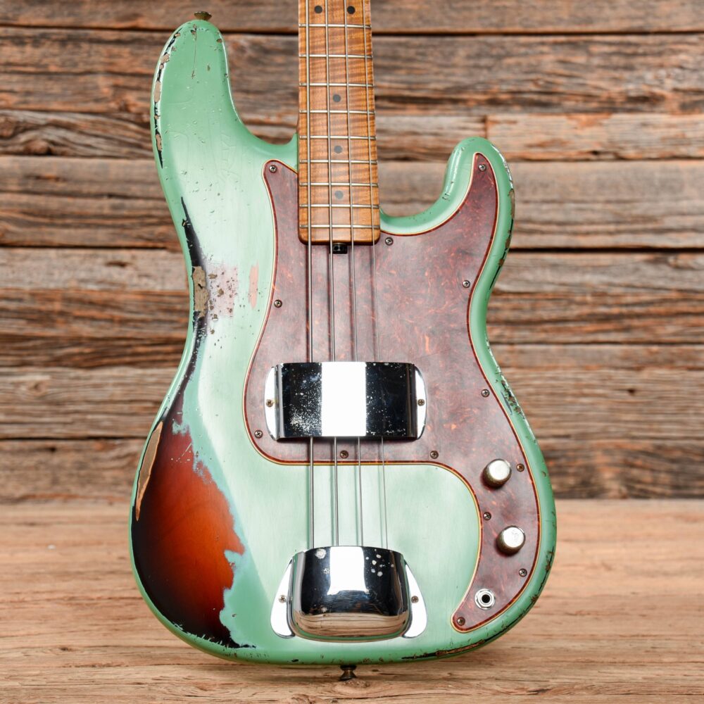 Shabat Panther Bass Sea Foam Green Over Sunburst - My Store
