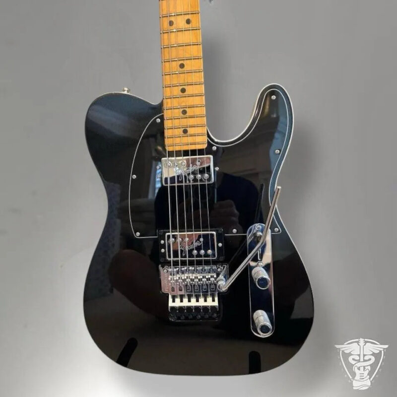 Fender American Ultra Luxe Telecaster Floyd Rose HH - Mystic Black - The Guitar Rescue-The Guitar Rescue