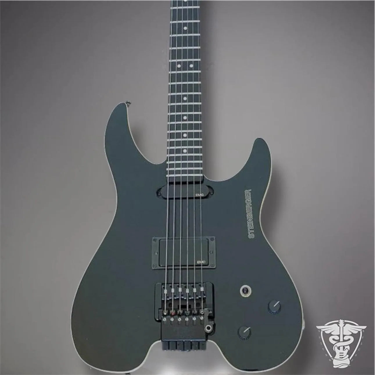 Photoroom_20250430_010432 Steinberger GM1 with added EMG SA - Newburgh original - 1988 - Black - The Guitar Rescue-The Guitar Rescue