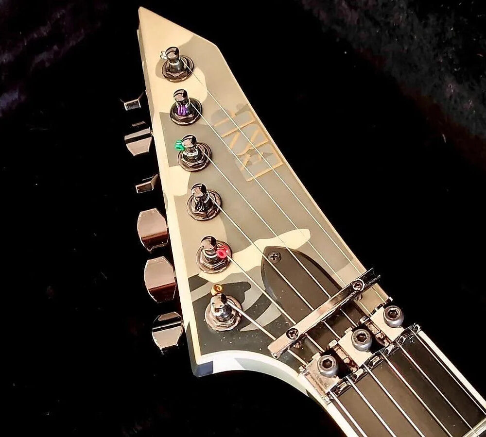 ESP M-II 2008 Urban camo - The Guitar Rescue-The Guitar Rescue