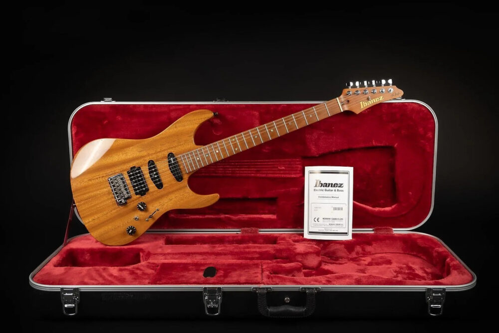 2018 Ibanez TQM1-NT Tom Quayle Signature with Roasted Maple Neck - Natural | Japan Prestige Series HSH Seymour Duncan DiMarzio Pickups | OHSC - The Guitar Rescue-The Guitar Rescue